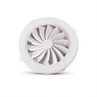 Diffuseur rond en plastique ABS MVS200, design moderne, installation facile, réglable pour les systèmes HVAC