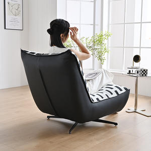 Sillón Reclinable Giratorio Minimalista Italiano para Sala de Estar, Silla de Alta Gama para Descanso, Cómoda para Estar Sentado por Largos Periodos - Product Image 2