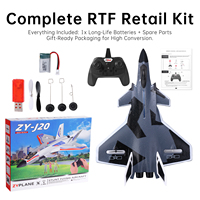 Vente en gros d'avions télécommandés RC Fighter Jet J20 en mousse EPP, 1 batterie, avion télécommandé, approvisionnement en vrac