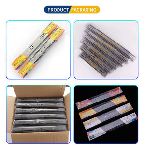 Silencio triple doble <span class=keywords><strong>de</strong></span> hardware <span class=keywords><strong>de</strong></span> <span class=keywords><strong>muebles</strong></span> en forma armario suave telescópica deslizante - Product Image 6