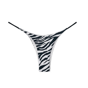 Biancheria intima sportiva da <span class=keywords><strong>donna</strong></span> in <span class=keywords><strong>cotone</strong></span> semplice stampa zebrata romantica a vita bassa mutandine comode senza cuciture mutandine da ragazza Fitness - Product Image 5