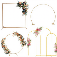 Arche en fer forgé pour mariage et fête, support de fleurs, décoration de scène, arche à ballons, vente en gros d'usine, Instagram