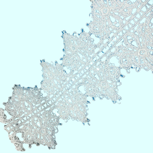 刺繍済み既製服用水溶性ポリエステル光沢レース（衣料品アクセサリー用） ウェディング用品用の刺繍レース。 - Product Image 4