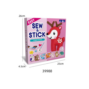 Children Felt Craft Kit Sew And Stick Unicorn Accessories DIY <b>Sewing</b> Kit For Kids Ages 4 6 Years Old Educational Toy - Product Image 2