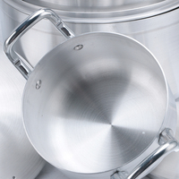 Ensemble de 7 Batteries de Cuisine Épaisses en Aluminium, Batteries de Cuisine Lourdes, Casseroles de 16 à 28 CM, Gros Ustensiles de Cuisine, Marmites et Casseroles de Soupe