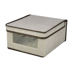 Customized Color storage organizer with clear window non woven fabric storage box