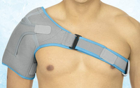 Enveloppe d'épaule réglable pour thérapie chaud-froid, attelle de compression en gel flexible réutilisable pour soulager la douleur