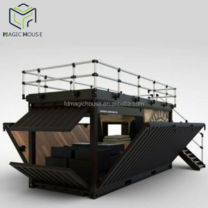 Magic House Sandwich Panel Khung Thép Ngoài Trời Modular Prefab Vận Chuyển <span class=keywords><strong>Container</strong></span> Bar Để Bán Nóng - Product Image 1