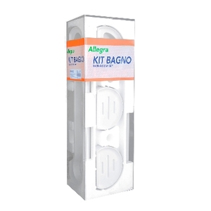 Juego de Accesorios de Baño Allegra Kit Bagno de 8 Piezas, Color Blanco - Product Image 1