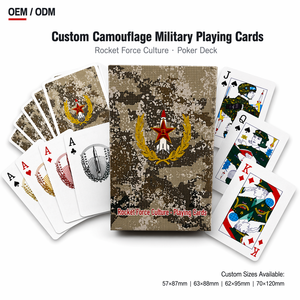 Cartes à Jouer Personnalisées Écologiques à Motif Camouflage – Durables pour <span class=keywords><strong>le</strong></span> Tarot et l'Usage Familial - Product Image 1