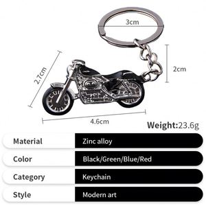 Porte-clés en alliage d'aluminium à prix d'usine, porte-clés en métal en forme de moto pour cadeau promotionnel - Product Image 3