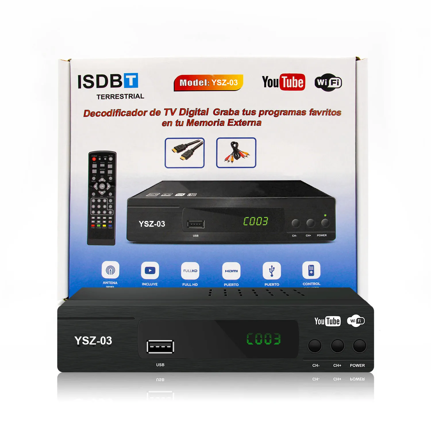 Factory Price Free To Air ISDBT Set Top Box Tv Receptor Tv Decoder ISDB-T Digital Terrestrial Receiver