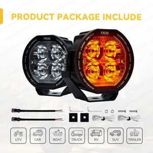 Luz LED RGB de 3.5 Pulgadas para Pilar A, Luz Auxiliar DRL para Conducción, para Jeep <span class=keywords><strong>Bronco</strong></span>, Tacoma, Hilux, UTV, Todoterreno, <span class=keywords><strong>4X4</strong></span>, Overland - Product Image 6