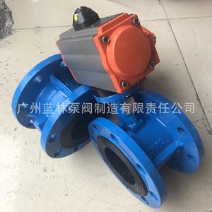 วาล์วผีเสื้อแบบหน้าแปลนลมสำหรับเหล็กหล่อ D641X-16Q; วาล์วผีเสื้อควบคุมด้วยลมแบบสแตนเลส - Product Image 4