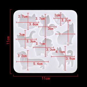 Custom Logo <b>Cat</b> Pet Dog Shape Epoxy Hand Made Silicone Diy Resin Jewelry Mold Reused OEM\ODM - Product Image 2