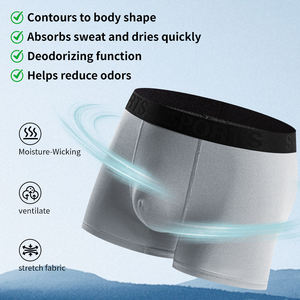 Boxer en coton de qualité Offre Spéciale pour hommes-<span class=keywords><strong>Sous</strong></span>-<span class=keywords><strong>vêtement</strong></span> doux et extensible respirant sans étiquette pour tous les jours, décontracté et bureau S-5XL de travail - Product Image 5