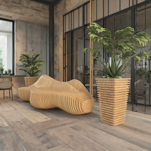 ม้านั่งพักล็อบบี้ทำจากไม้ไม้อัดสุดสร้างสรรค์ทันสมัยสำหรับห้างสรรพสินค้าโรงแรมโรงพยาบาลสวนสาธารณะพื้นที่กลางแจ้งเหมาะสำหรับเป็นเก้าอี้สนาม - Product Image 6