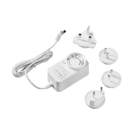 Adaptateur de voyage universel 36W 12V 3A 24V 1.5A avec prises interchangeables certifiées CE FCC KC PSE SAA RCM UKCA, garantie 2 ans