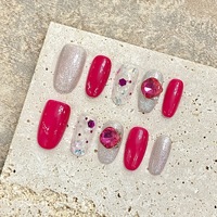 Ongles à presser de luxe avec colle, faux ongles couvrants, fournisseur vérifié