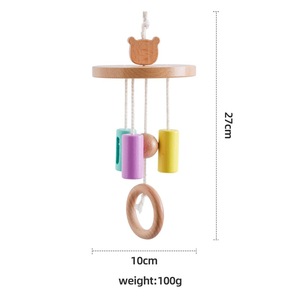JET OEM Ensemble sensoriel tactile Montessori <span class=keywords><strong>en</strong></span> <span class=keywords><strong>bois</strong></span> : Tambour et planches d'association <span class=keywords><strong>en</strong></span> forme de cloche pour le développement sensoriel des enfants de 4 à 6 ans - Product Image 3