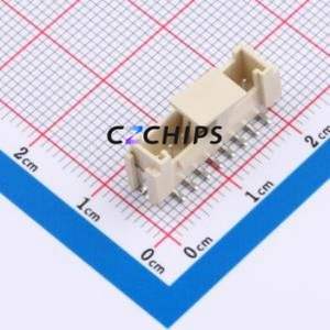 HCZZ0398-8 Wire-to-Board Pin Header SMD,P=2mm Connector ( Pin Structure: 1x8P )( Pitch: 2mm )( Mounting Type: Vertical Mount ) - Product Image 1