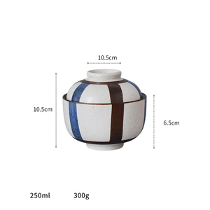 High Quality Small <b>Ceramic</b> Ball Type Stew <b>Pot</b> and Dessert Bowl with Lid for Parties - Product Image 3