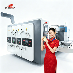 เครื่องพิมพ์กล่องกระดาษลูกฟูกความแม่นยำสูง รุ่น <span class=keywords><strong>Oray</strong></span> 1224 พร้อมระบบป้อนวัสดุอัตโนมัติแบบสุญญากาศสำหรับการตัดและเซาะร่อง - Product Image 1