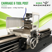 Tour horizontal robuste CW6163-1000 à commande manuelle, 4 porte-outils, 2 axes