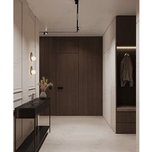 Fábrica Personalizada Baixo Preço De Alta Qualidade Quarto Escondida Porta De Sândalo Porta De Entrada De Madeira Porta De Madeira Maciça Painel De Madeira De Alumínio - Product Image 3
