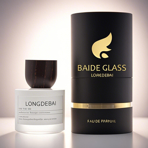 Wholesale Round Cylinder Perfume <b>Spray</b> <b>Bottle</b> Crimp <b>Empty</b> 30ml 50ml 100ml Glass White Perfume <b>Bottle</b> with Gold Cap - Product Image 2