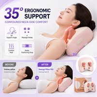 Coussin de massage Shiatsu ergonomique pour le cou et les épaules, contour à 35 degrés pour le soutien musculaire latéral et le confort quotidien