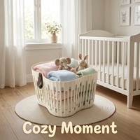 Panier de rangement en plastique ajouré durable, panier à linge portable, bac organisateur multi-usages pour salle de bain et chambre