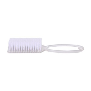 Cepillo de limpieza para uñas, 14,5x2,5x2,2 cm, pelo sintético plano, naranja transparente, para uso en decoración de uñas y belleza - Product Image 3