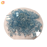 Verre ignifuge décoratif stocké 1/4 ''1/2'' verre de paysage dégringolé roches verre écrasé