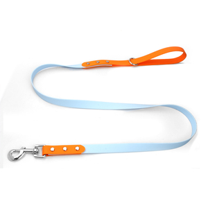 工場直販 カスタム モダン 防水 ストライプ リボン 犬用首輪とリードセット 調整可能 <span class=keywords><strong>PVC</strong></span> ペット用首輪とリード - Product Image 3