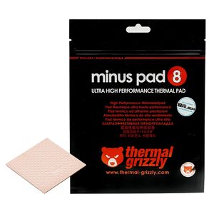 Térmica <span class=keywords><strong>Grizzly</strong></span> 8,0 W/Mk menos Pad 8 almohadilla de enfriamiento de la placa base de refrigeración almohadilla de silicona de tamaño CPU/GPU gráficos refrigerador Pad térmico, - Product Image 1