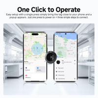 Lot de 4 traceurs GPS intelligents MiLi Dual System Global, localisateur Air Tag pour Apple et Android, rechercheur d'objets pour animaux de compagnie, chiens, portefeuilles, anti-perte