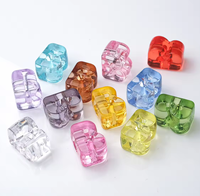 Perles Alphabet en Acrylique Épais Plaquées UV pour la Fabrication de Bijoux DIY, Sacs, Porte-clés, Pendentifs et Fournitures Artisanales – Vente en Gros