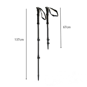 İskandinav Ultralight Trekking Teleskopik Batonları Yürüyüş ve Doğa Yürüyüşü için Katlanabilir Mantar Saplı Çekme İpli Kilitlenebilir Kauçuk Uçlu Açık Hava Batonları - Product Image 5