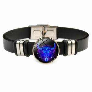 12 zodyak bilezikler silikon kauçuk saat düğüm Charm bilezik ZU026 - Product Image 5