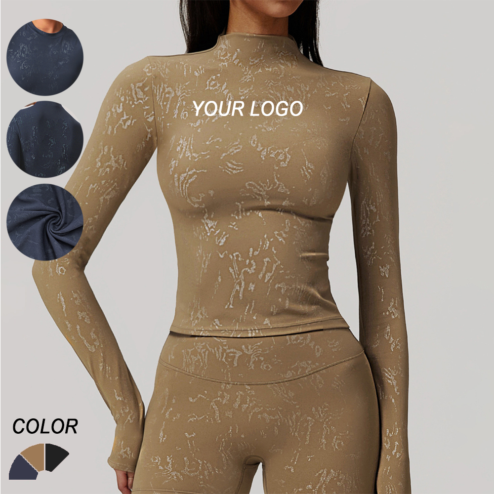Yoga Wear Workout Running Long Sleeve Gym Fitness Sports Top for Women