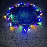 Jouet LED rechargeable à transmission lumineuse, couleurs vives, pour soirées rave, parfait pour le jonglage et les arts du flux