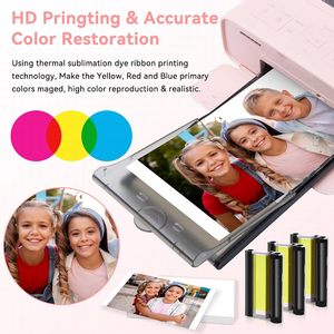 Compatible avec l'encre et le papier <span class=keywords><strong>Canon</strong></span> <span class=keywords><strong>Selphy</strong></span> CP1500 CP1300, 4x6 pouces KP-108IN 3 encre + 108 feuilles de papier photo - Product Image 2