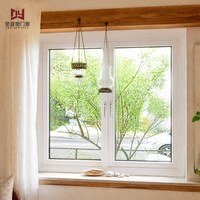 Ventana Abatible de PVC a Medida, Aislamiento Térmico, Resistente al Viento e Impermeable, para Apartamentos y Nuevas Construcciones