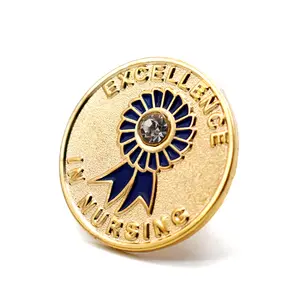 Professional Custom Hat Medicine Healthcare Brooch Lapel Pin Badge Metal Enamel Assisting Emergency Medical Pin