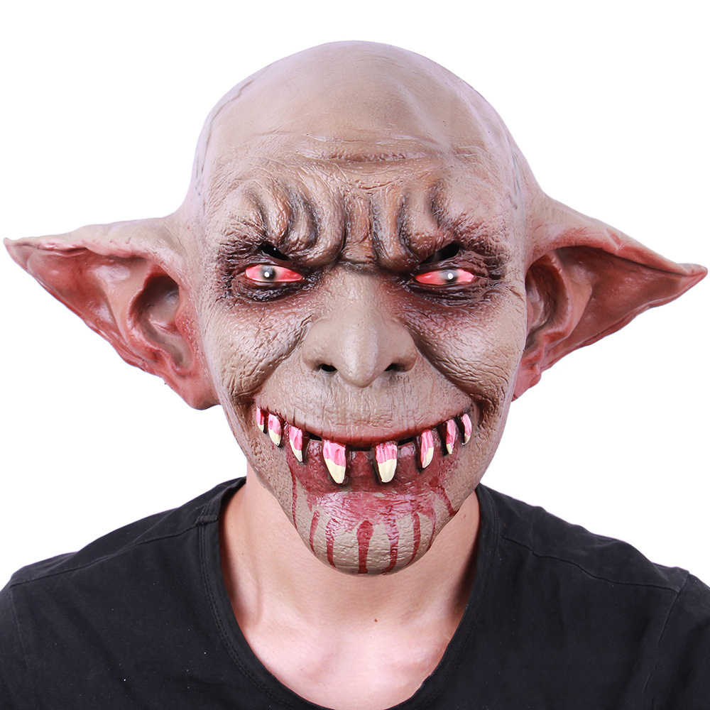 Stobbod Máscara De Payaso De Terror Aterrador Asesino Malvado De Halloween, Máscara De Cosplay Espeluznante Demonio Mascarada Accesorios De Disfraz De Látex De Cabeza Completa