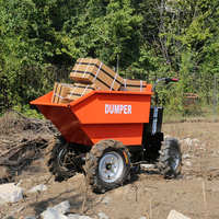 0,3-Tonnen Selbstkipp-Gartenlader Elektrischer Akku-Minidumper 300 kg Motorisierte Schubkarre Baustellen-Elektro-Karre