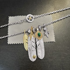 PUNK hipster takahashi Goro ของนกอินทรีทอง<span class=keywords><strong>สร้อย</strong></span>คอขนนกสีฟ้าเทอร์ควอยส์<span class=keywords><strong>สร้อย</strong></span>คอหัวใจทองใบเมเปิ้ล - Product Image 4