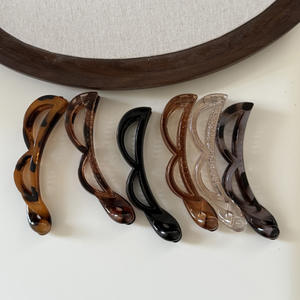 Pinces à cheveux vintage en acrylique pour femmes, grandes et épaisses, accessoires pour cheveux - Product Image 1