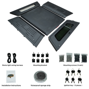 Cubierta Rígida de Aluminio <span class=keywords><strong>para</strong></span> Camioneta 4x4, Tipo Hardtop, <span class=keywords><strong>para</strong></span> <span class=keywords><strong>Mitsubishi</strong></span> Triton <span class=keywords><strong>L200</strong></span> MR 2021 2022 - Product Image 6